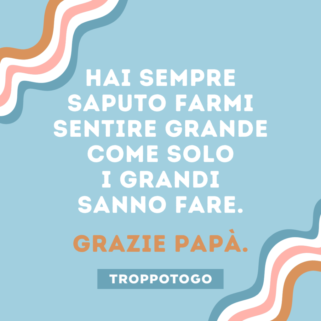 Tazza papà - La mia grande fortuna è avere te come papà