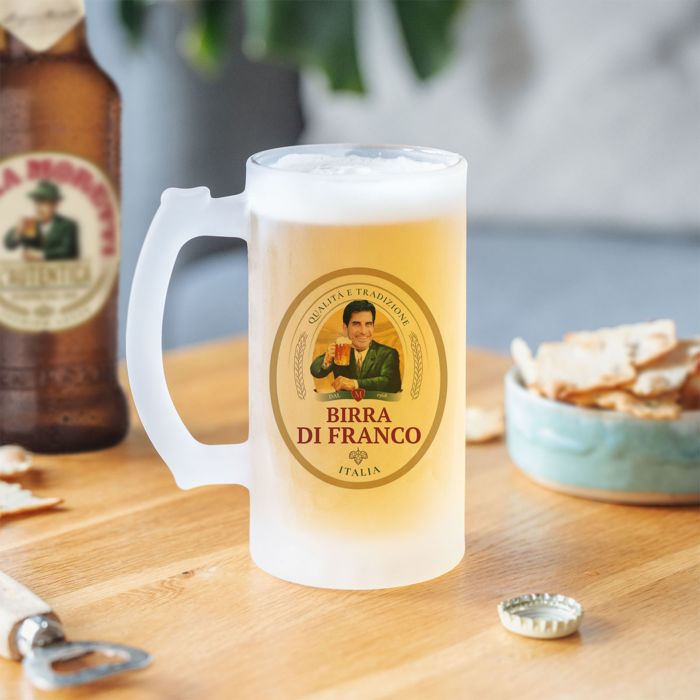 Boccale da Birra Personalizzato con Logo e Faccia