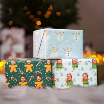 Carta da Regalo di Natale Multi-Faccia con Diversi Sfondi